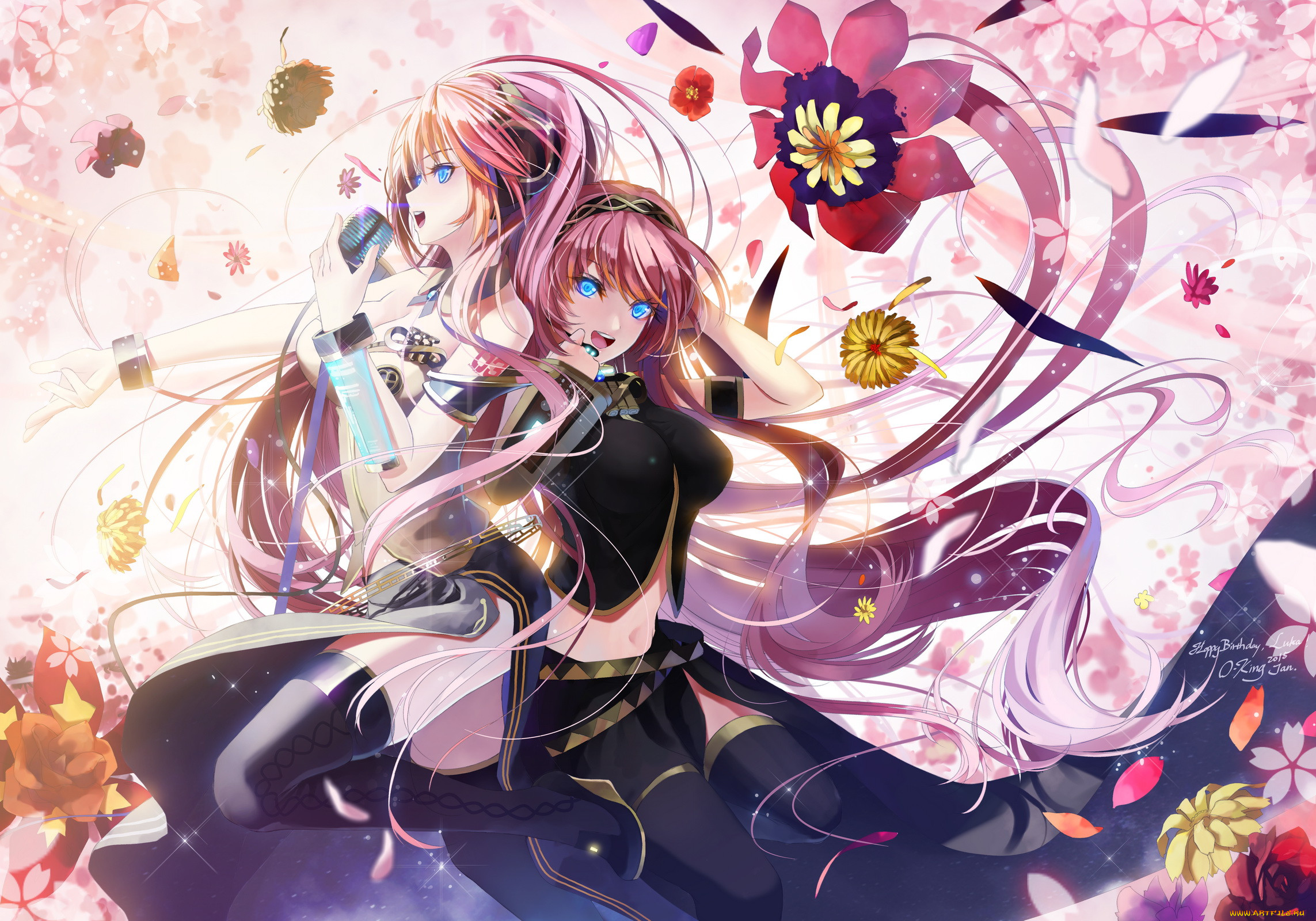 , vocaloid, , okingjo, megurine, luka, , , 